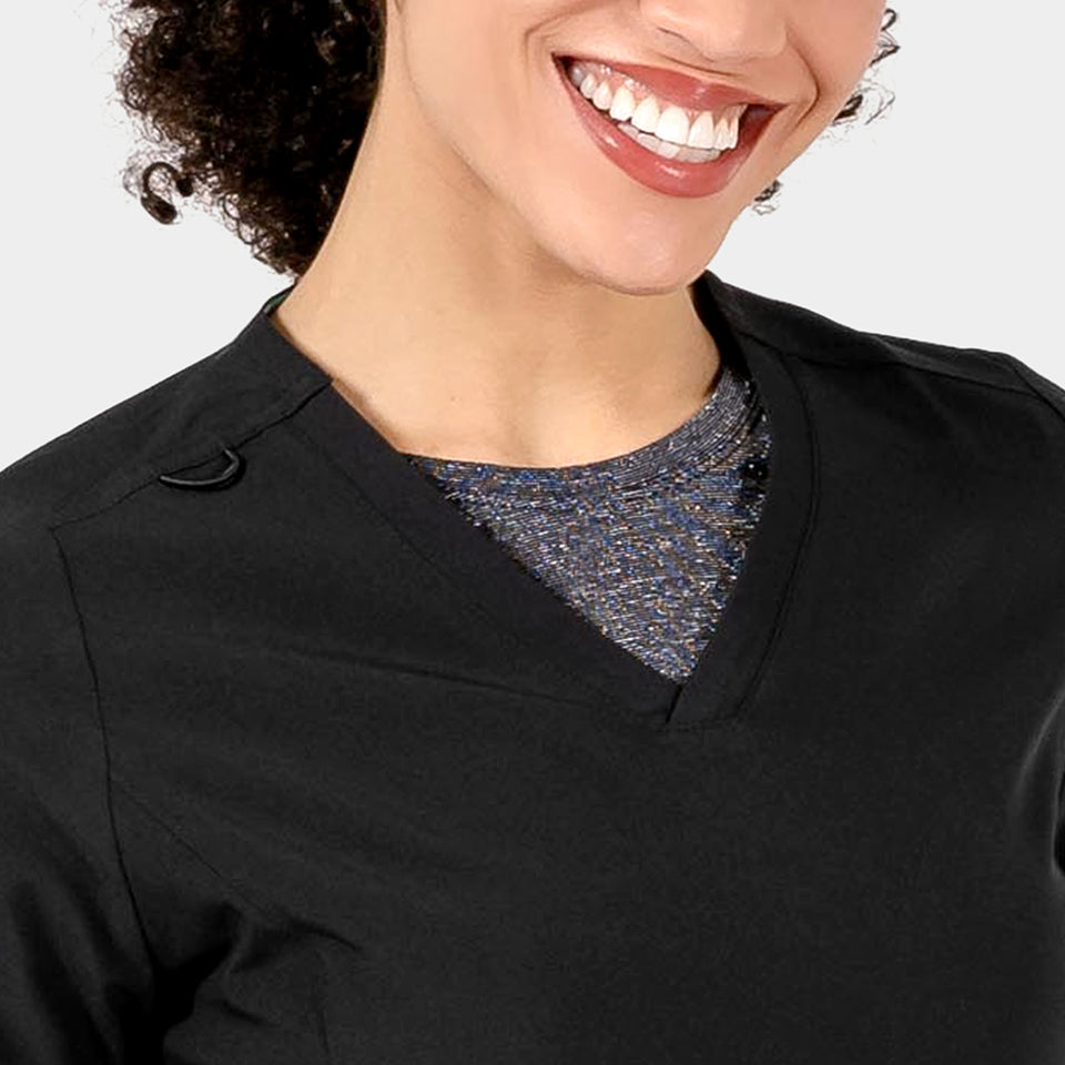 Tambre Three-Pocket Scrub Top