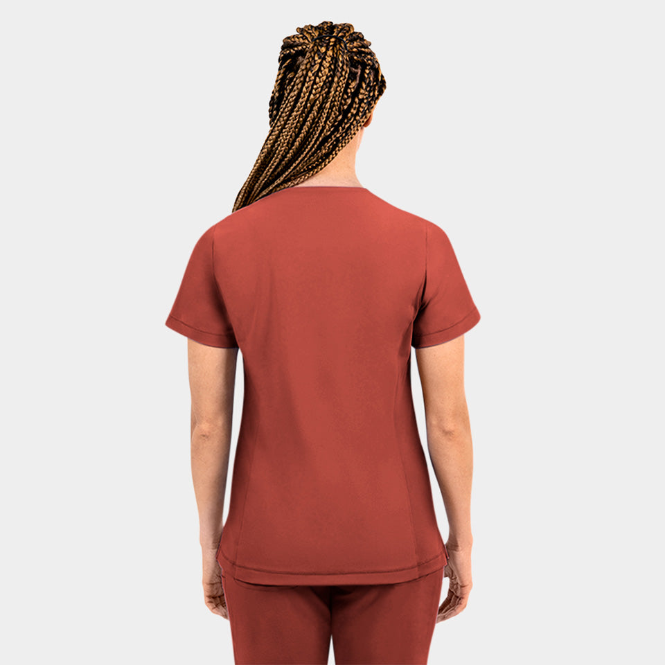 Tambre Three-Pocket Scrub Top