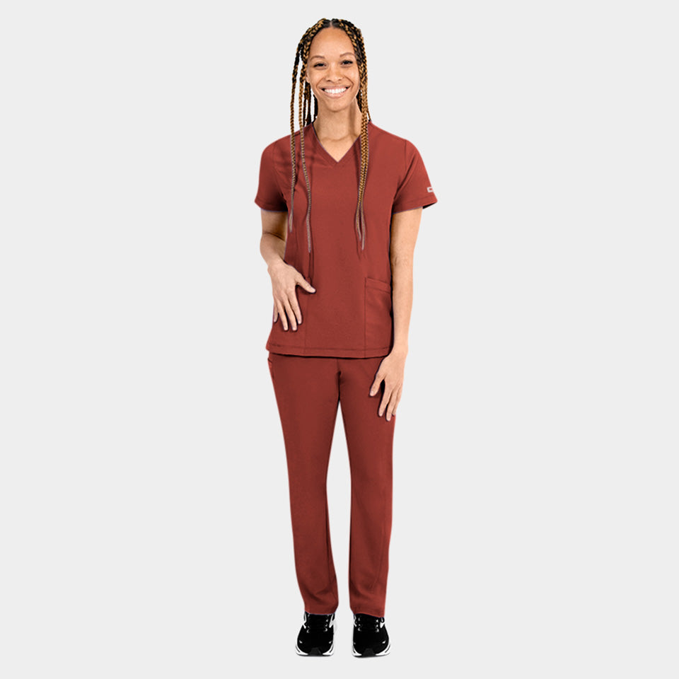 Tambre Three-Pocket Scrub Top