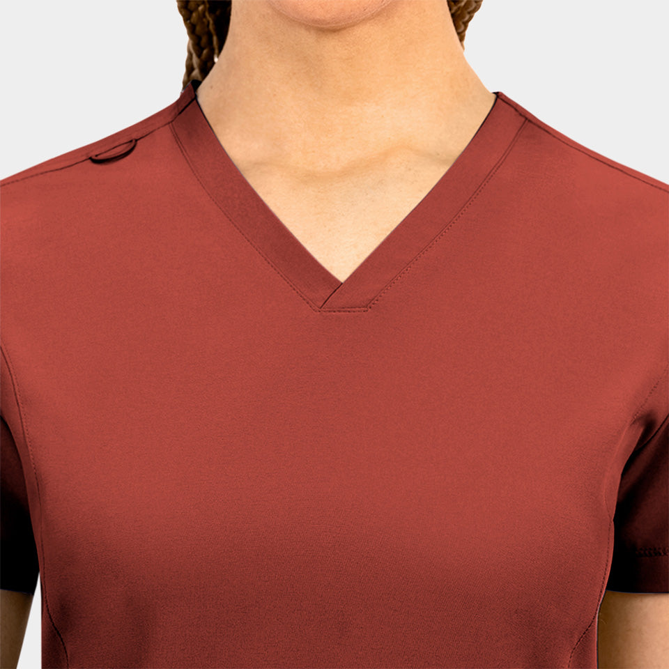 Tambre Three-Pocket Scrub Top