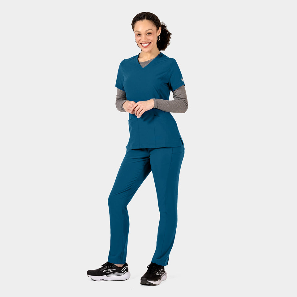 Tambre Three-Pocket Scrub Top