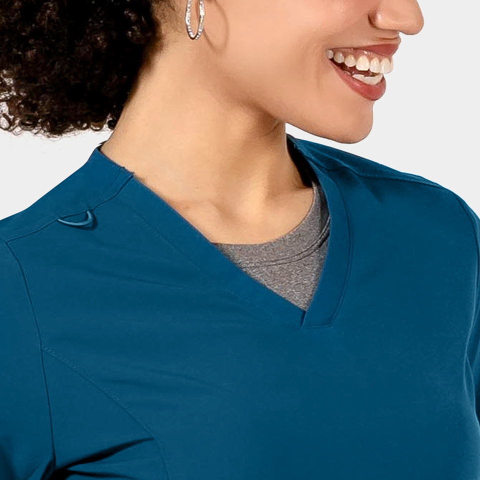 Tambre Three-Pocket Scrub Top