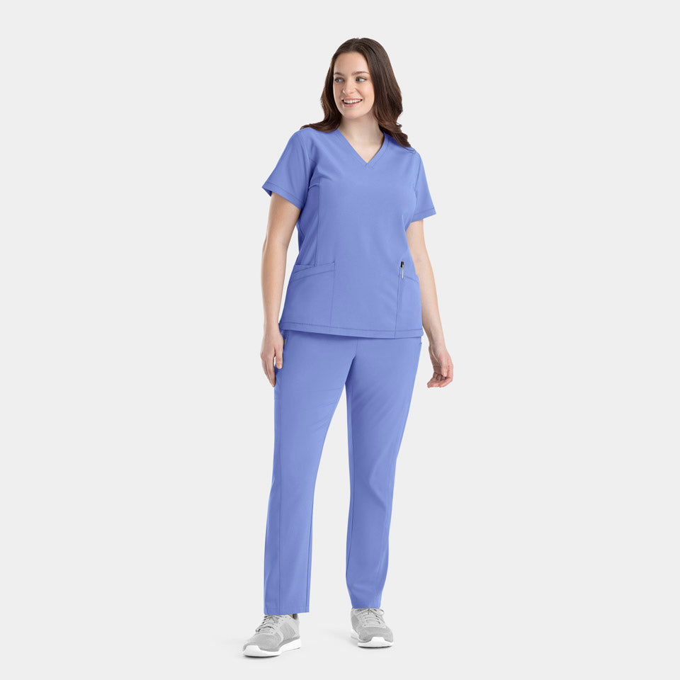 Tambre Three-Pocket Scrub Top