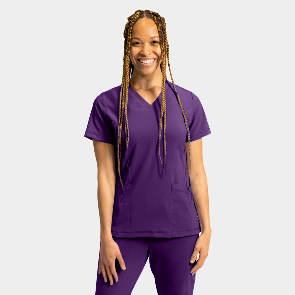 Tambre Three-Pocket Scrub Top