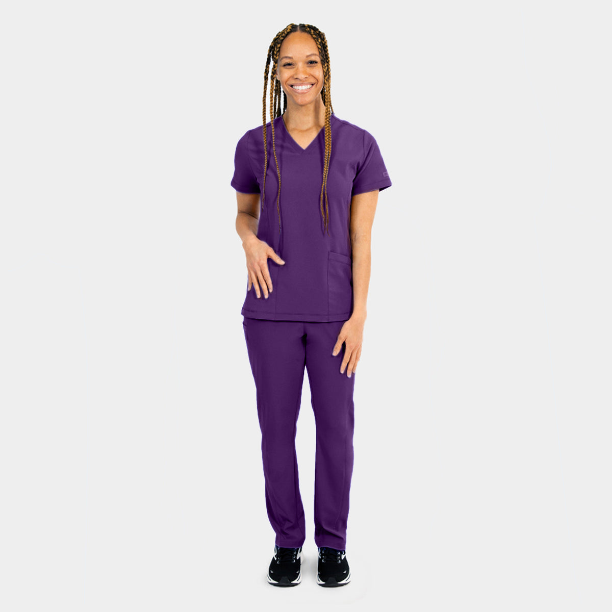Tambre Three-Pocket Scrub Top