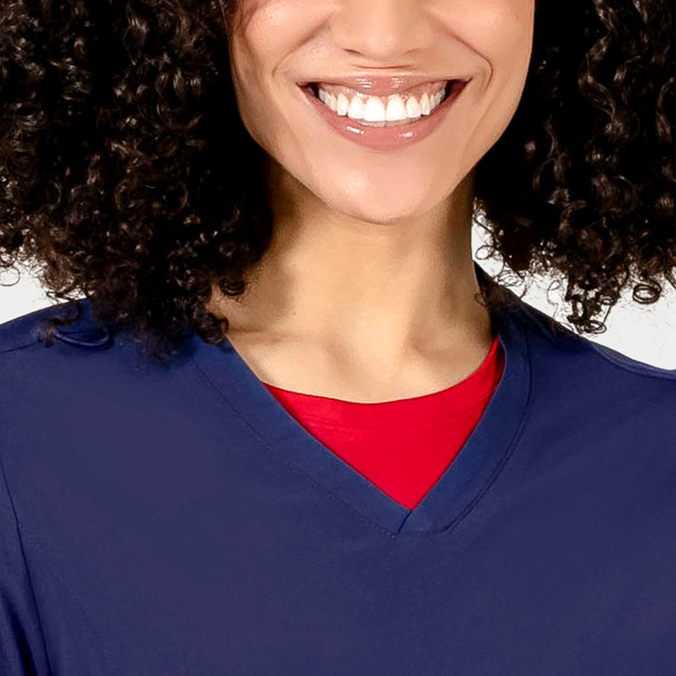 Tambre Three-Pocket Scrub Top