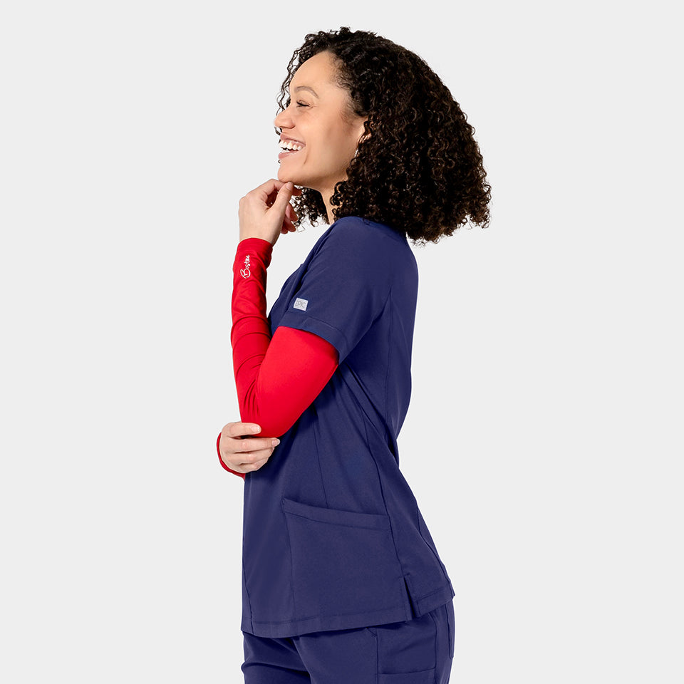 Tambre Three-Pocket Scrub Top