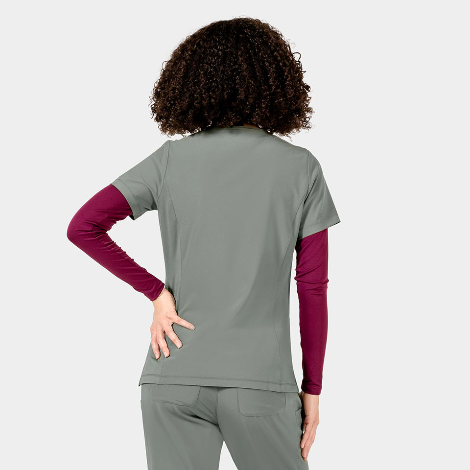 Tambre Three-Pocket Scrub Top
