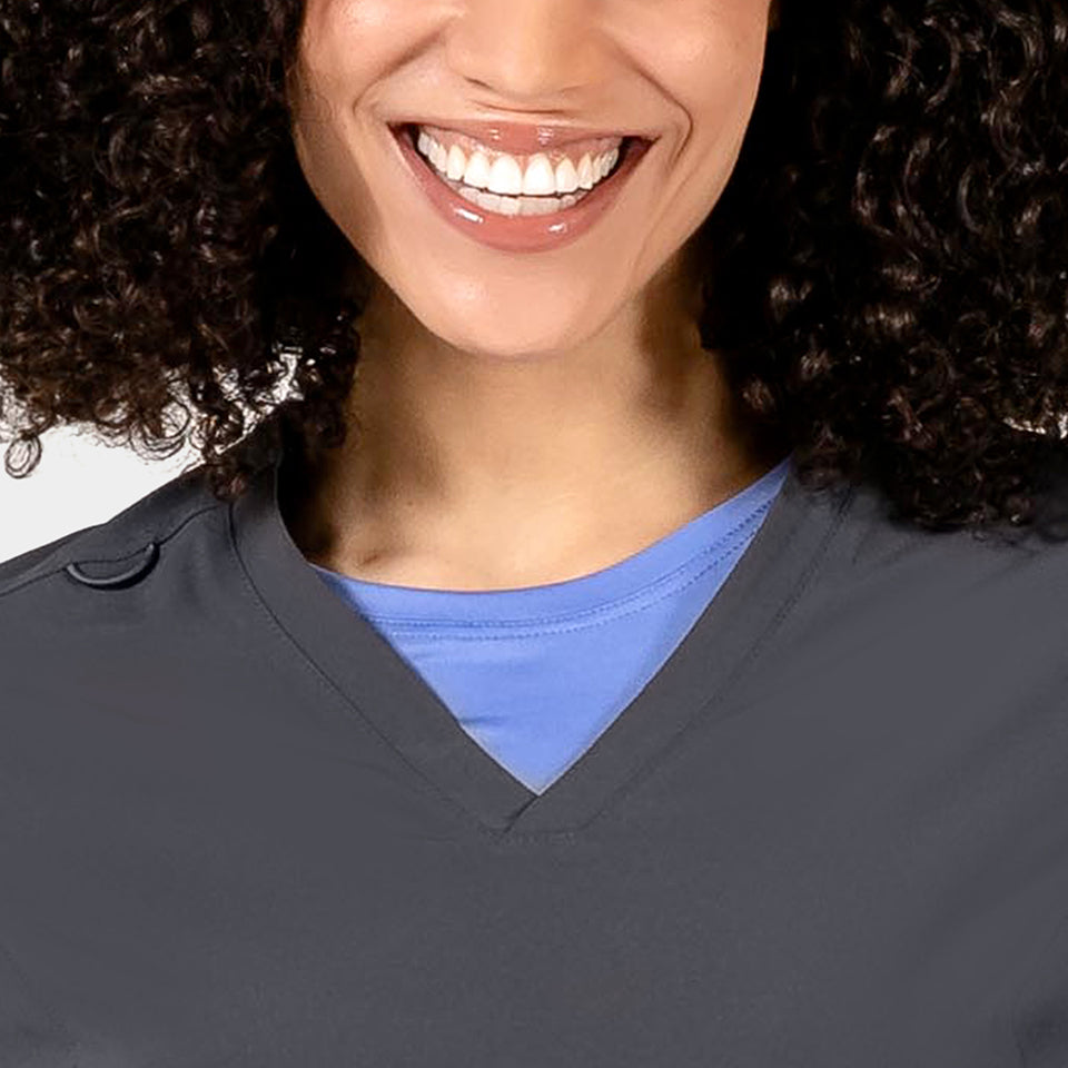 Tambre Three-Pocket Scrub Top