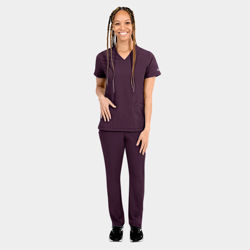 Tambre Three-Pocket Scrub Top