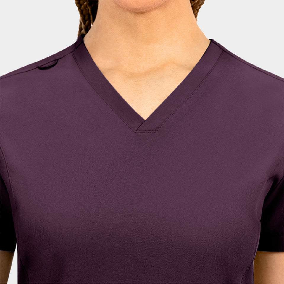 Tambre Three-Pocket Scrub Top