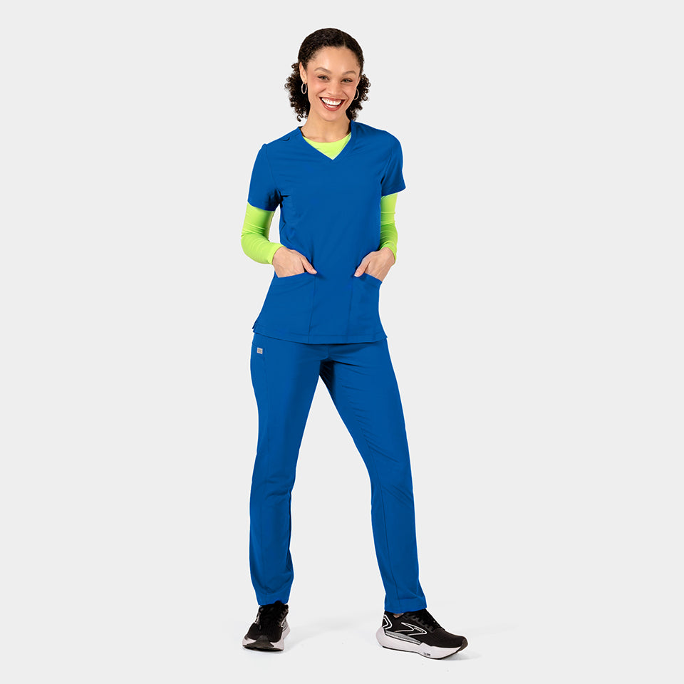 Tambre Three-Pocket Scrub Top