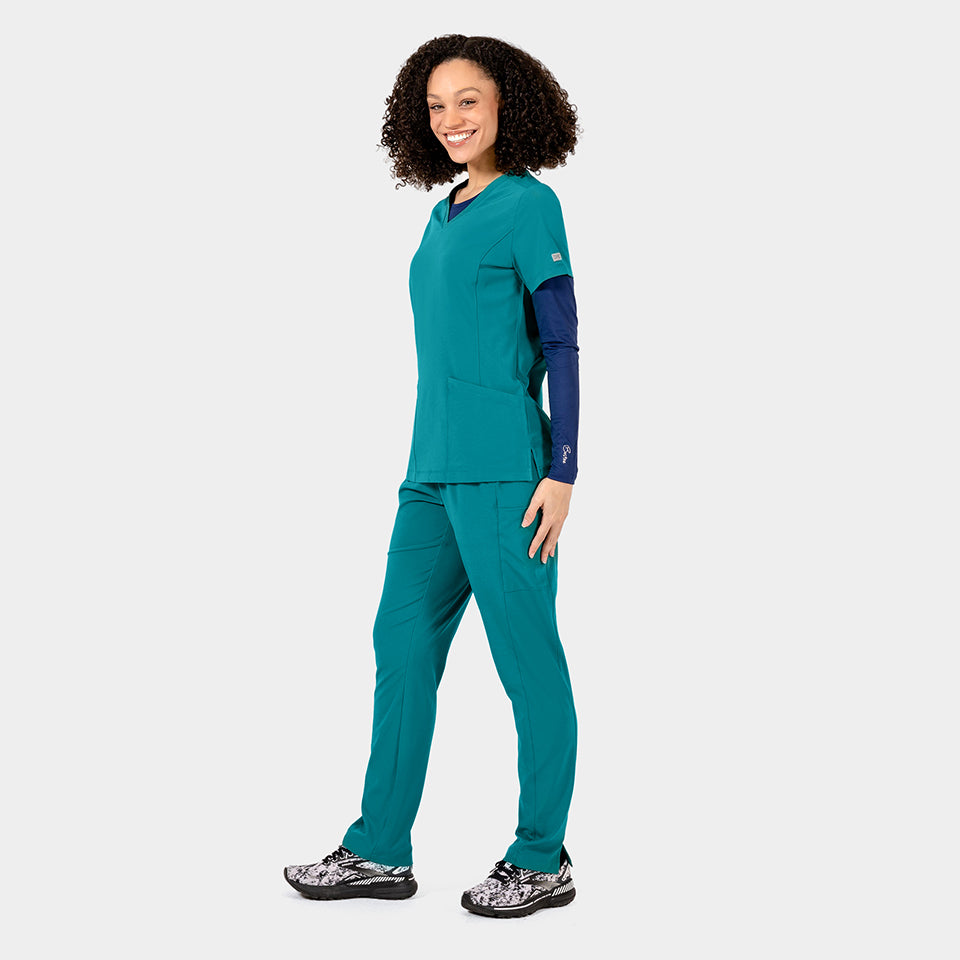 Tambre Three-Pocket Scrub Top