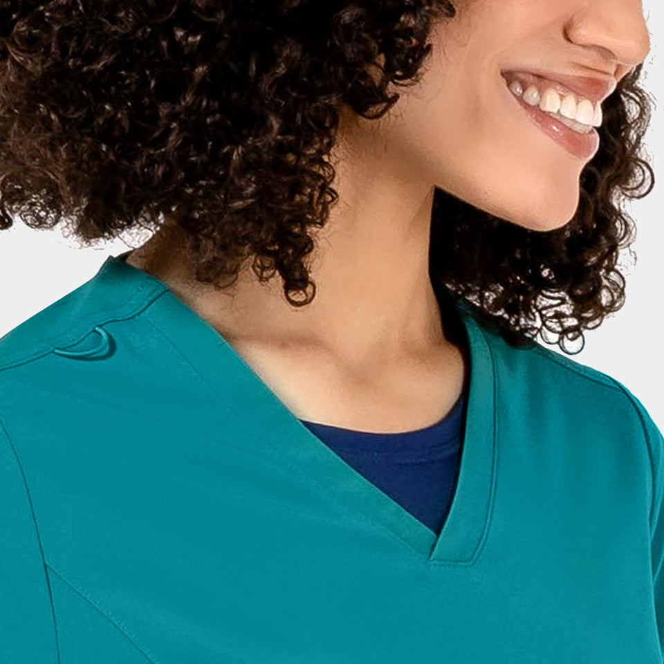 Tambre Three-Pocket Scrub Top
