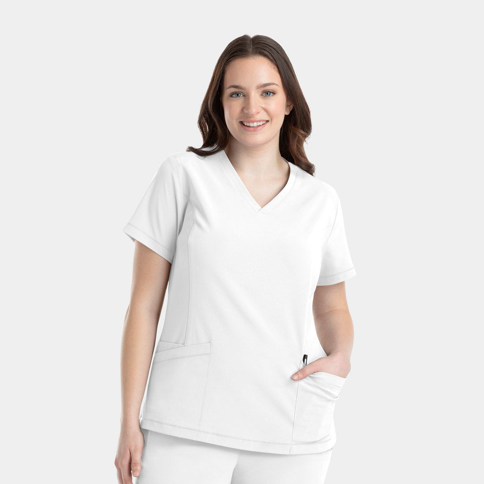 Tambre Three-Pocket Scrub Top
