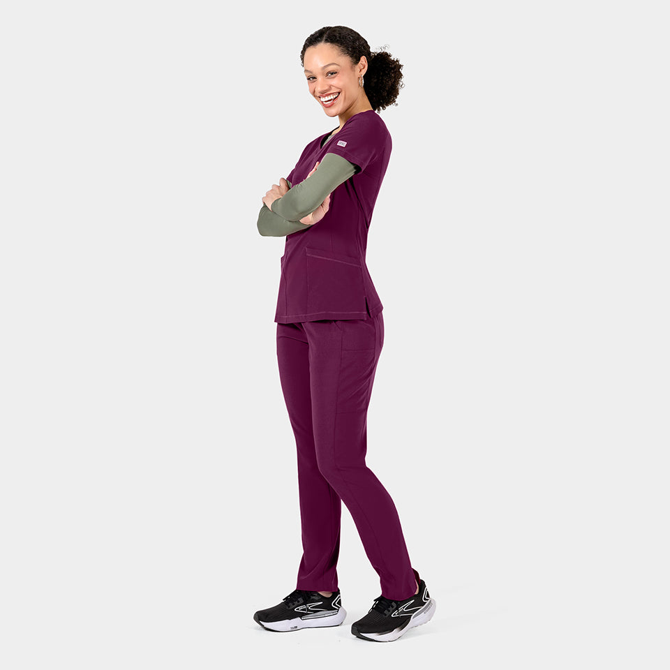 Tambre Three-Pocket Scrub Top