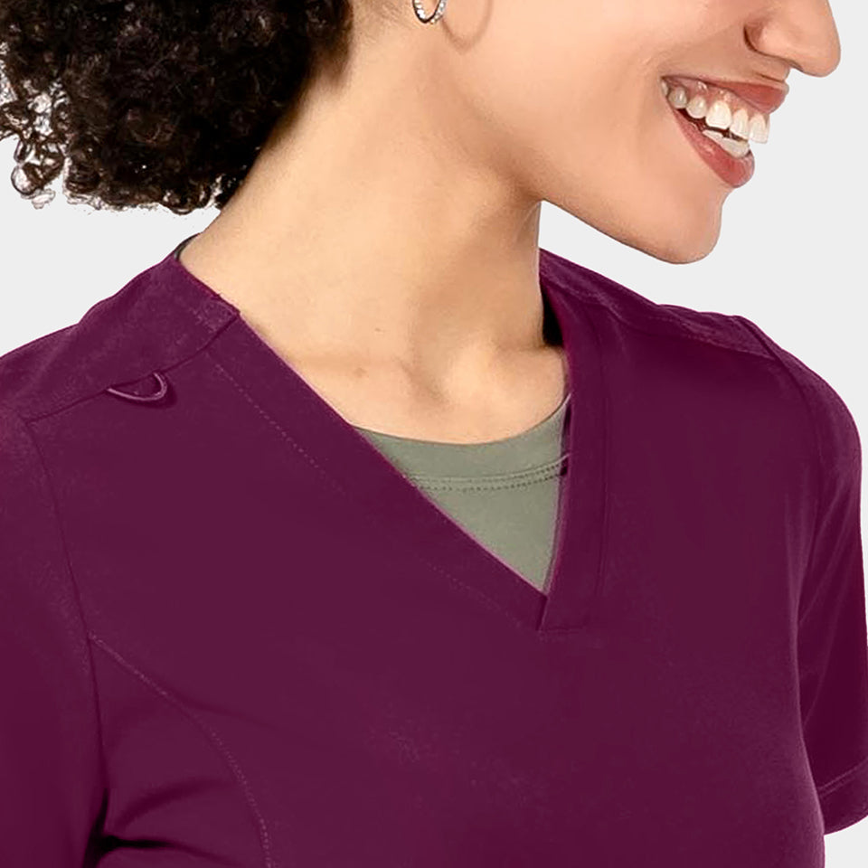 Tambre Three-Pocket Scrub Top