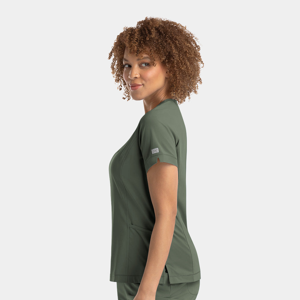 Kylie Women's Notched-Neck Top