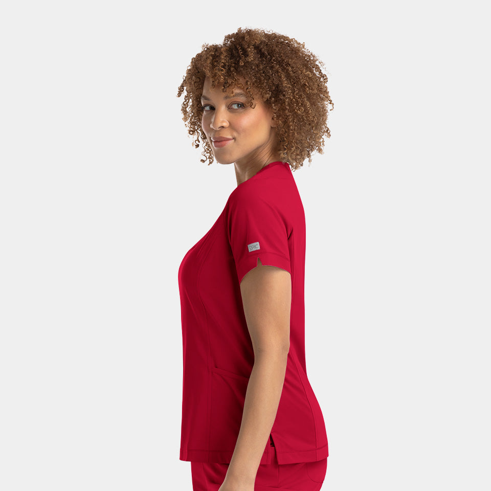Kylie Women's Notched-Neck Top