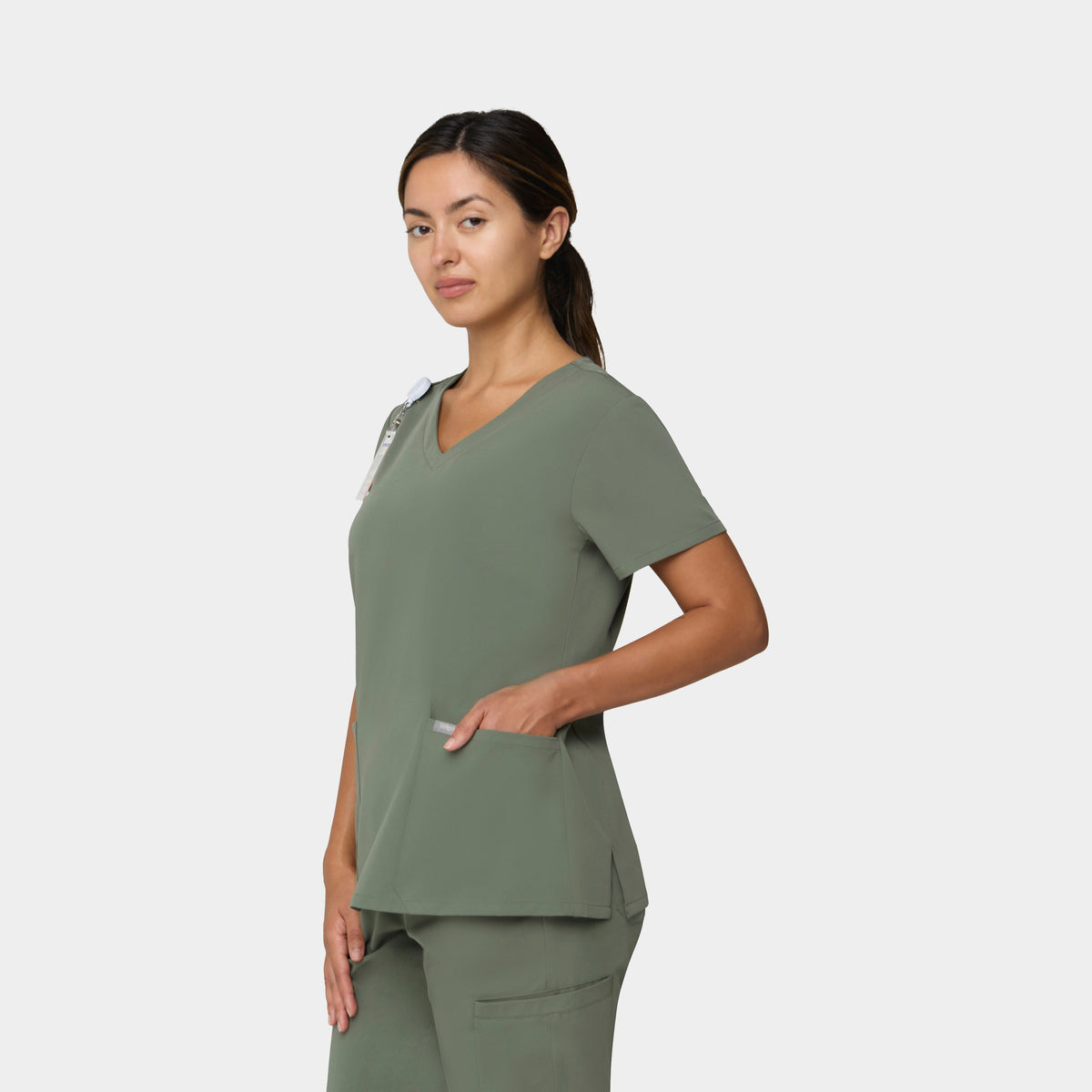 Women's V-Neck Scrub Top