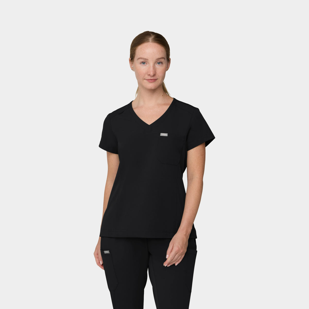 Women's 1-Pocket Hi-Low V-Neck Scrub Top