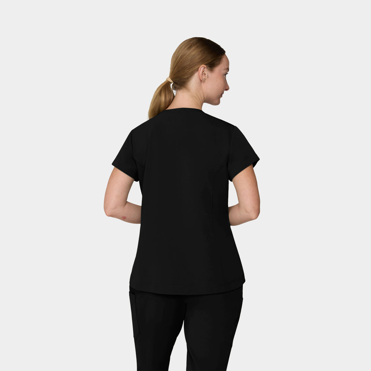 Women's 1-Pocket Hi-Low V-Neck Scrub Top