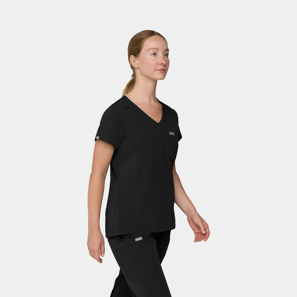 Women's 1-Pocket Hi-Low V-Neck Scrub Top