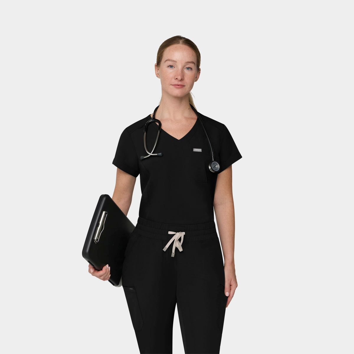 Women's 1-Pocket Hi-Low V-Neck Scrub Top