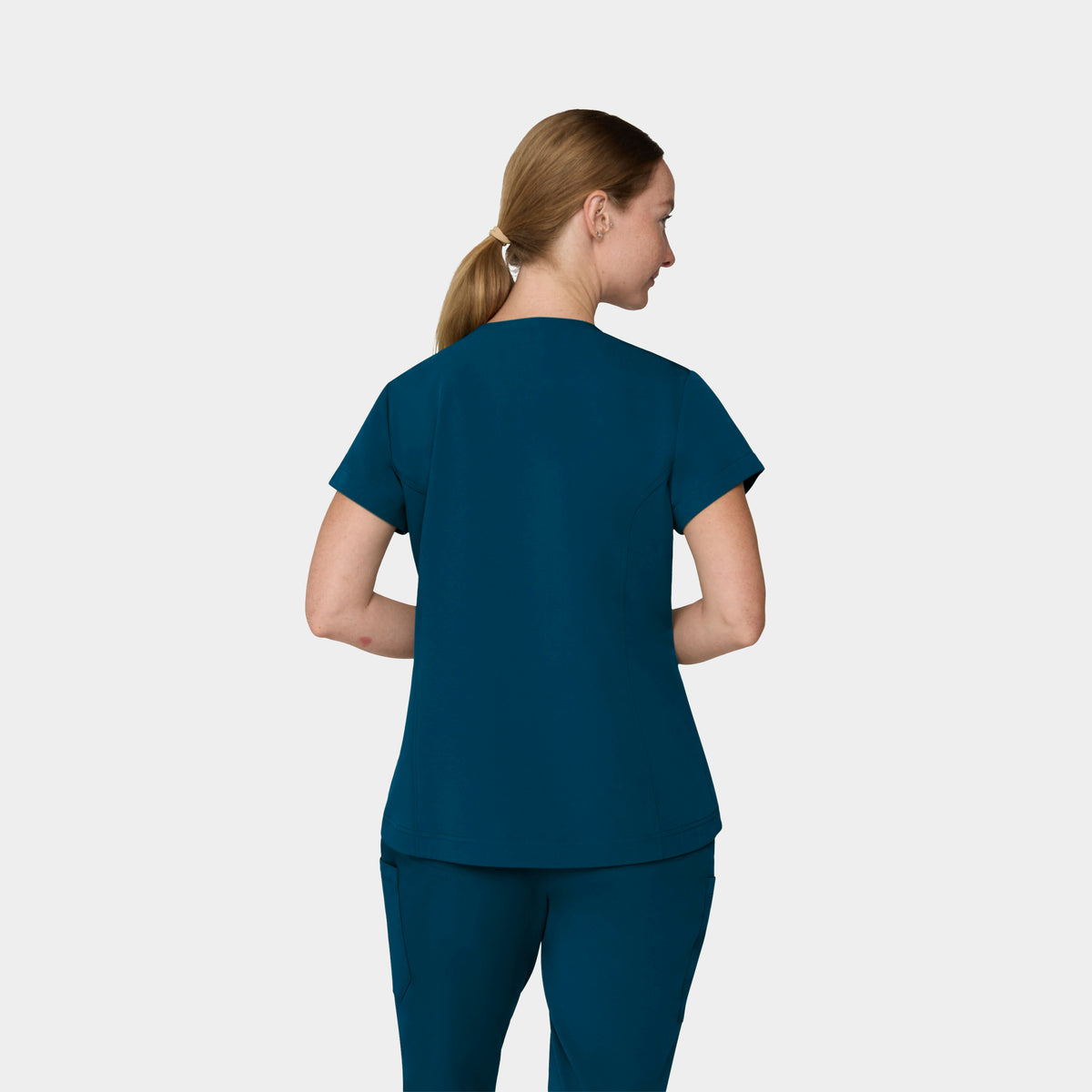 Women's 1-Pocket Hi-Low V-Neck Scrub Top