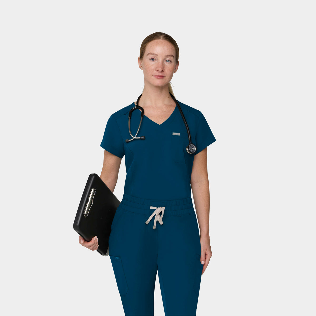 Women's 1-Pocket Hi-Low V-Neck Scrub Top