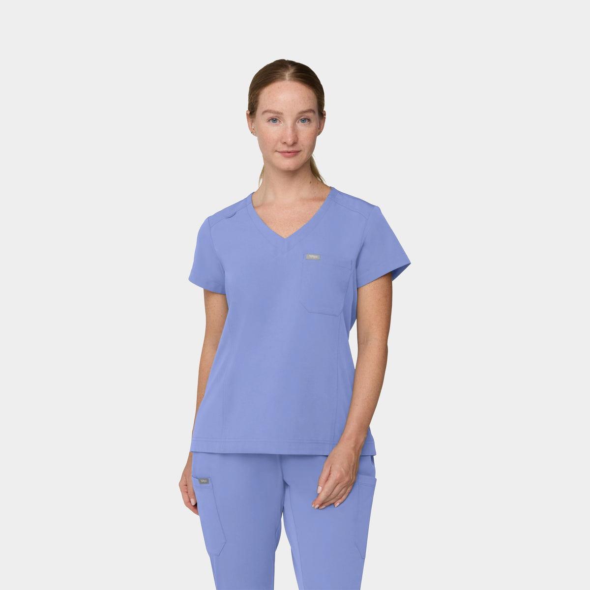 Women's 1-Pocket Hi-Low V-Neck Scrub Top