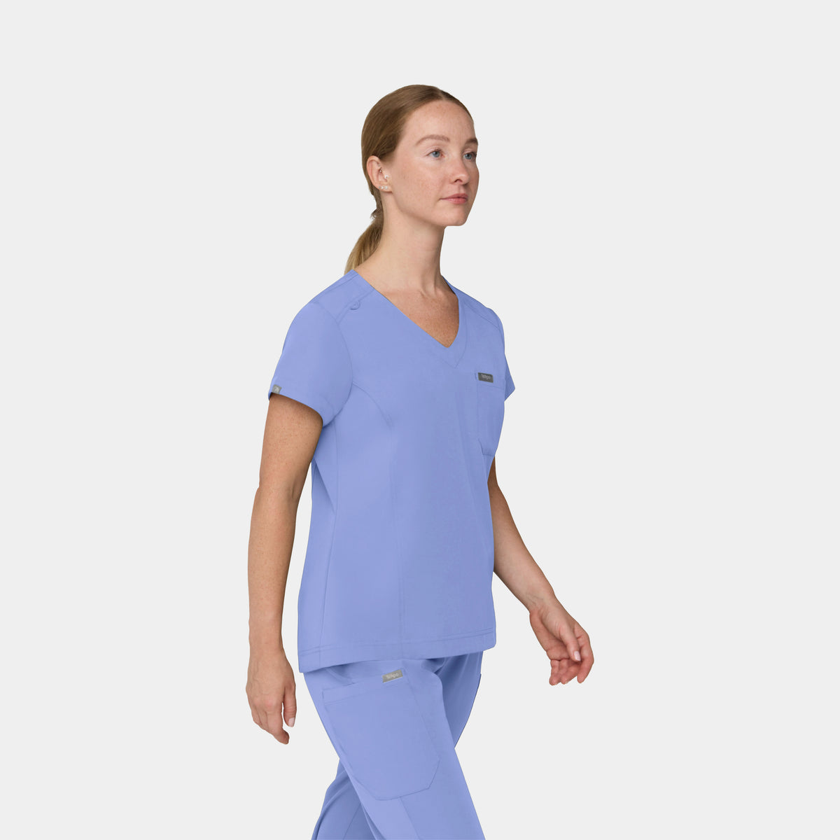 Women's 1-Pocket Hi-Low V-Neck Scrub Top