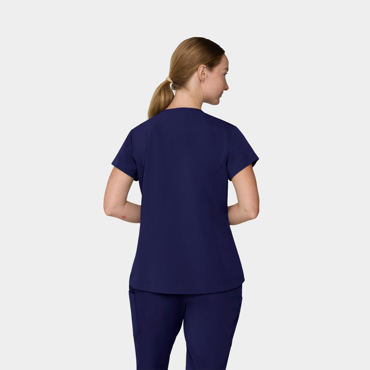Women's 1-Pocket Hi-Low V-Neck Scrub Top