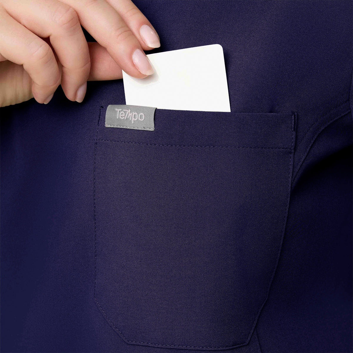 Women's 1-Pocket Hi-Low V-Neck Scrub Top