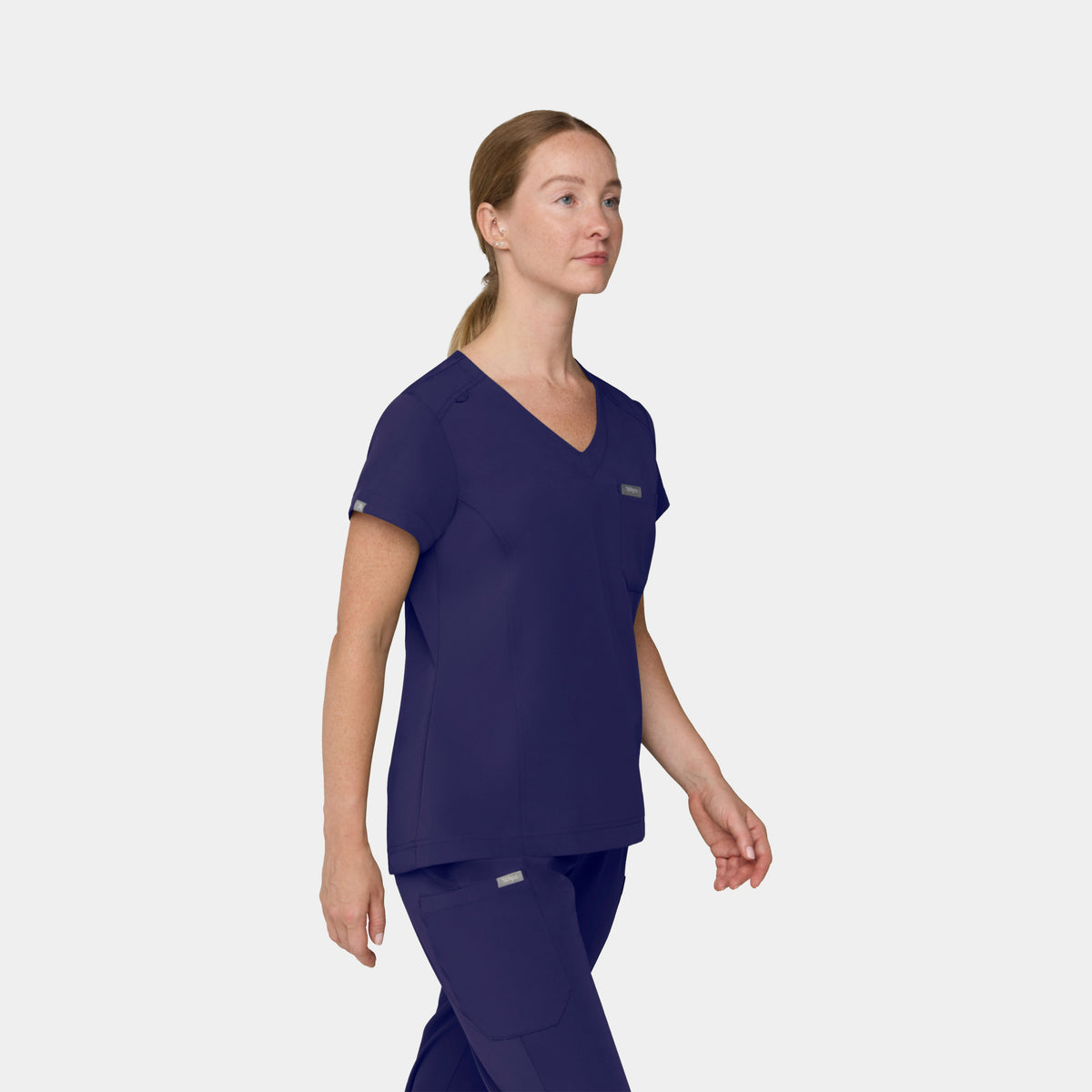 Women's 1-Pocket Hi-Low V-Neck Scrub Top