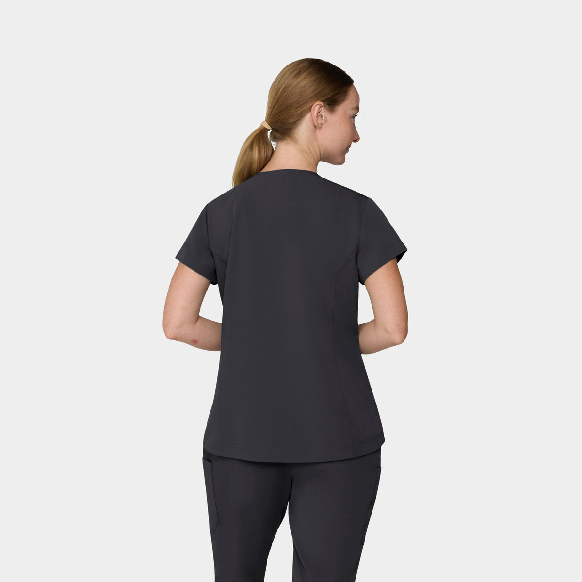 Women's 1-Pocket Hi-Low V-Neck Scrub Top