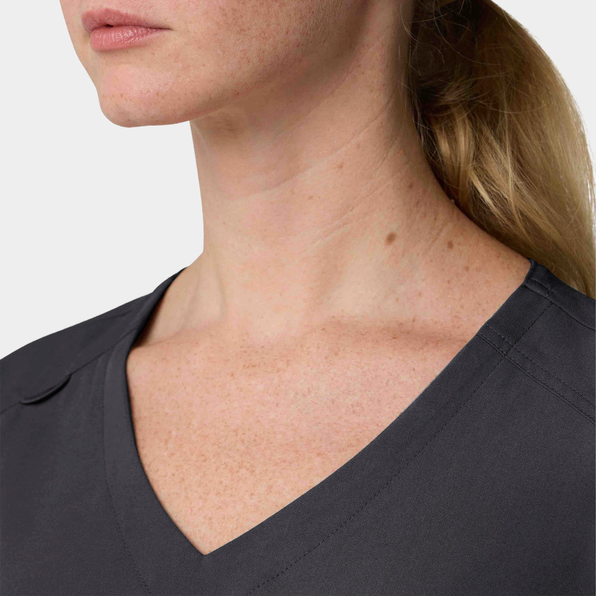 Women's 1-Pocket Hi-Low V-Neck Scrub Top