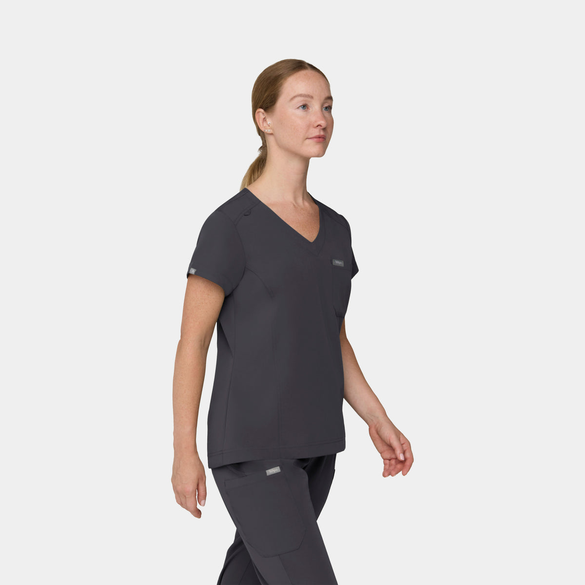 Women's 1-Pocket Hi-Low V-Neck Scrub Top