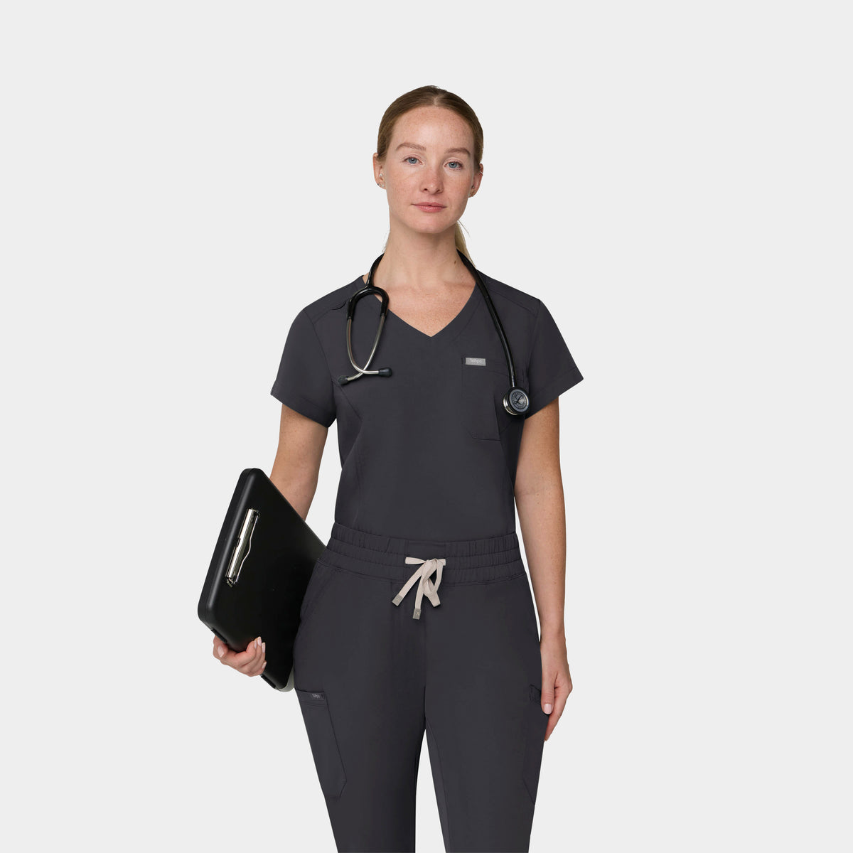 Women's 1-Pocket Hi-Low V-Neck Scrub Top