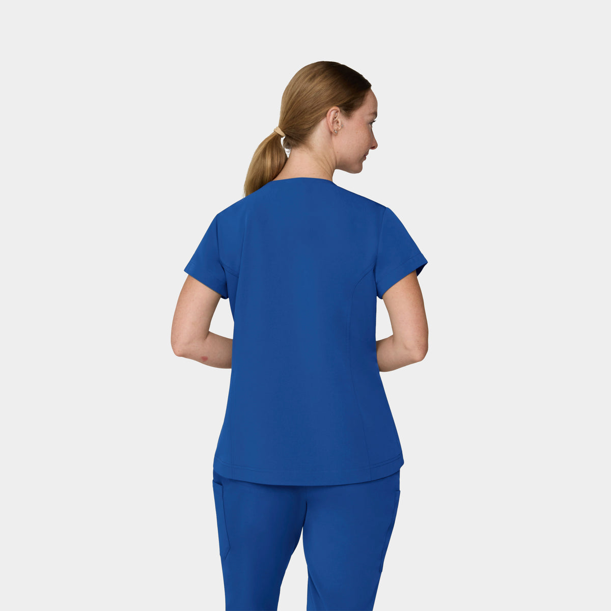 Women's 1-Pocket Hi-Low V-Neck Scrub Top