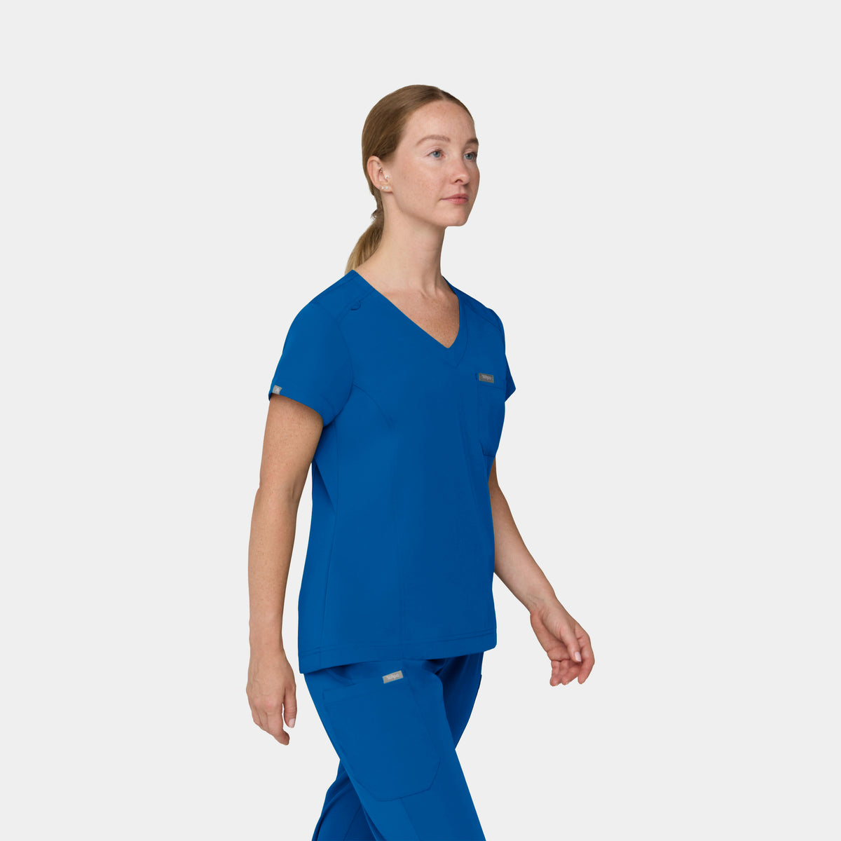 Women's 1-Pocket Hi-Low V-Neck Scrub Top