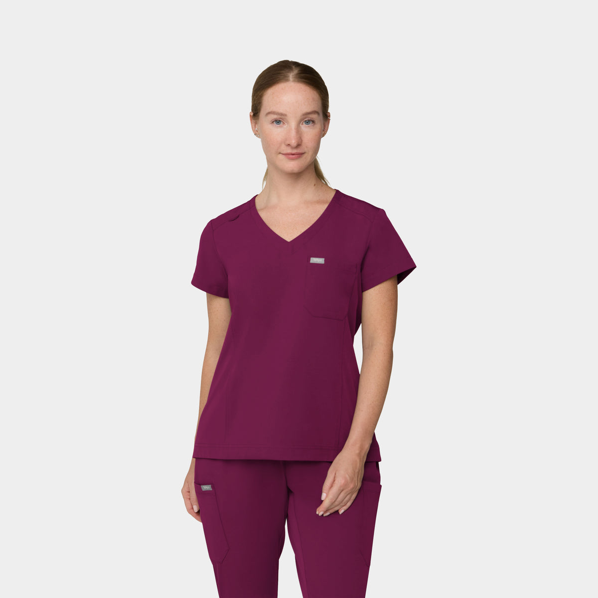 Women's 1-Pocket Hi-Low V-Neck Scrub Top