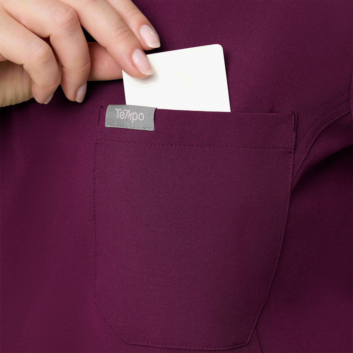 Women's 1-Pocket Hi-Low V-Neck Scrub Top