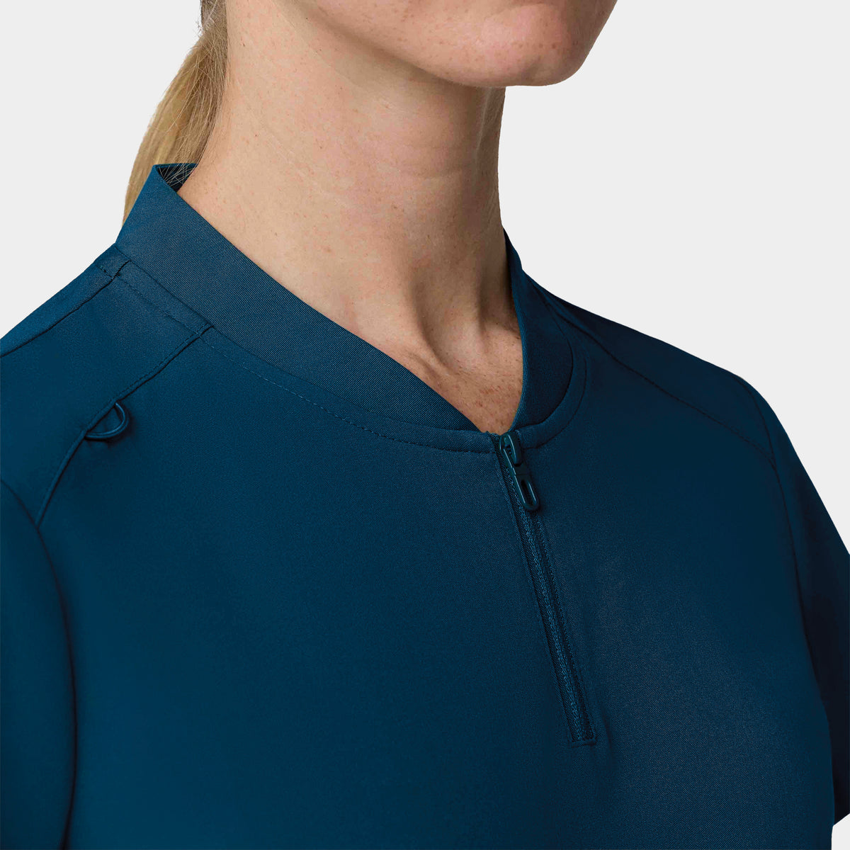 Women's 2-Pocket 1/4-Zip Scrub Top