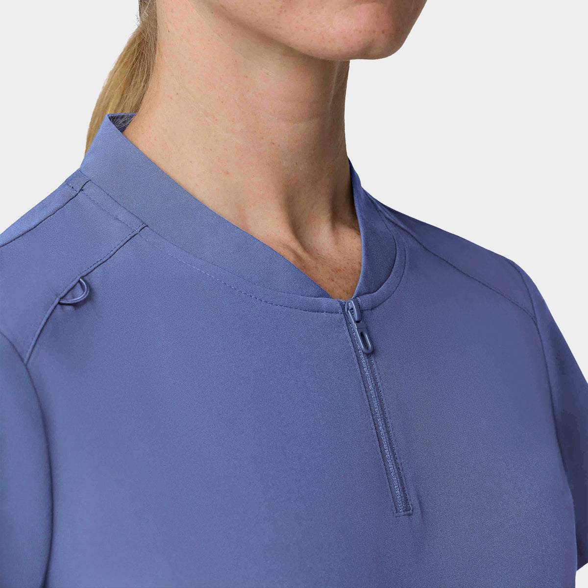 Women's 2-Pocket 1/4-Zip Scrub Top