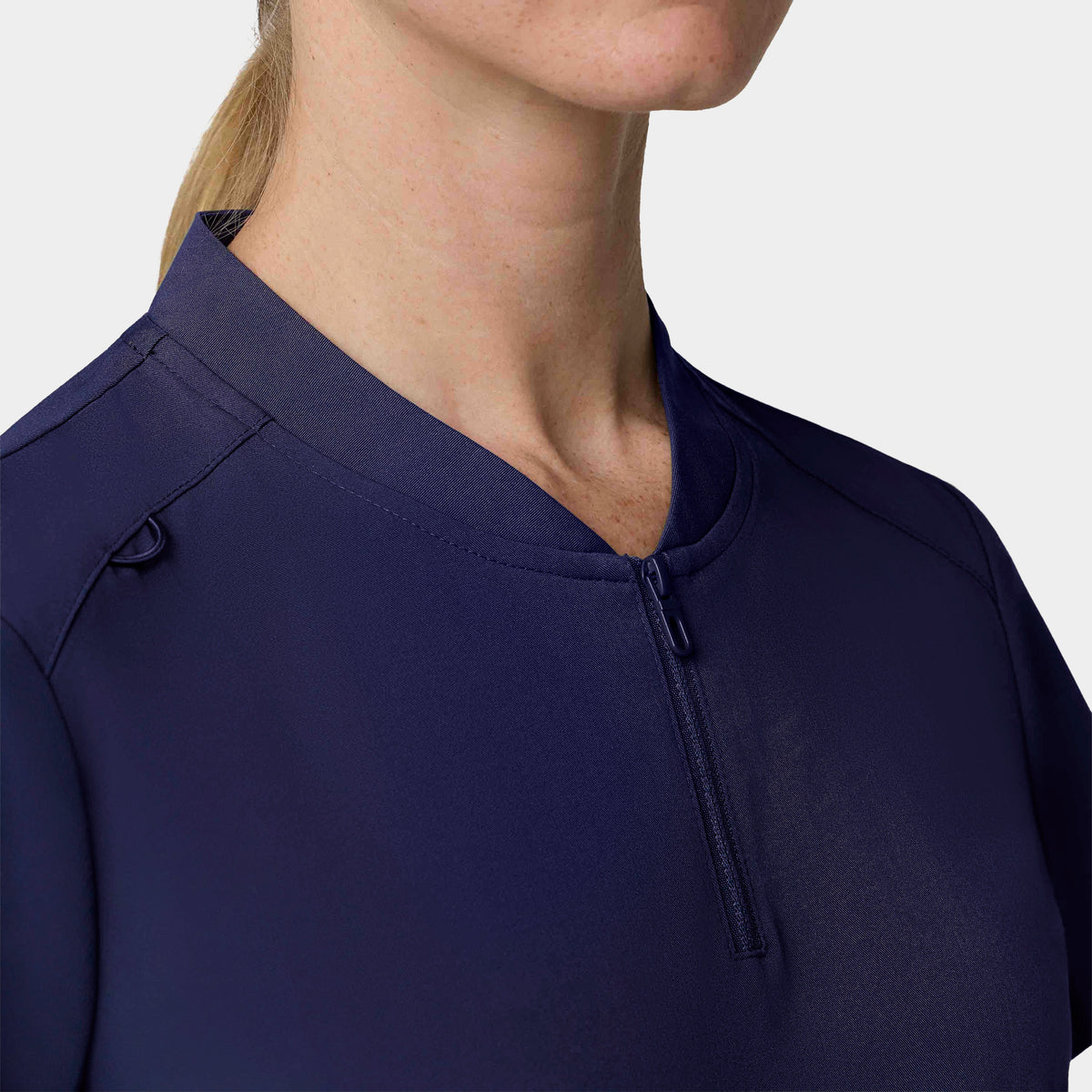 Women's 2-Pocket 1/4-Zip Scrub Top
