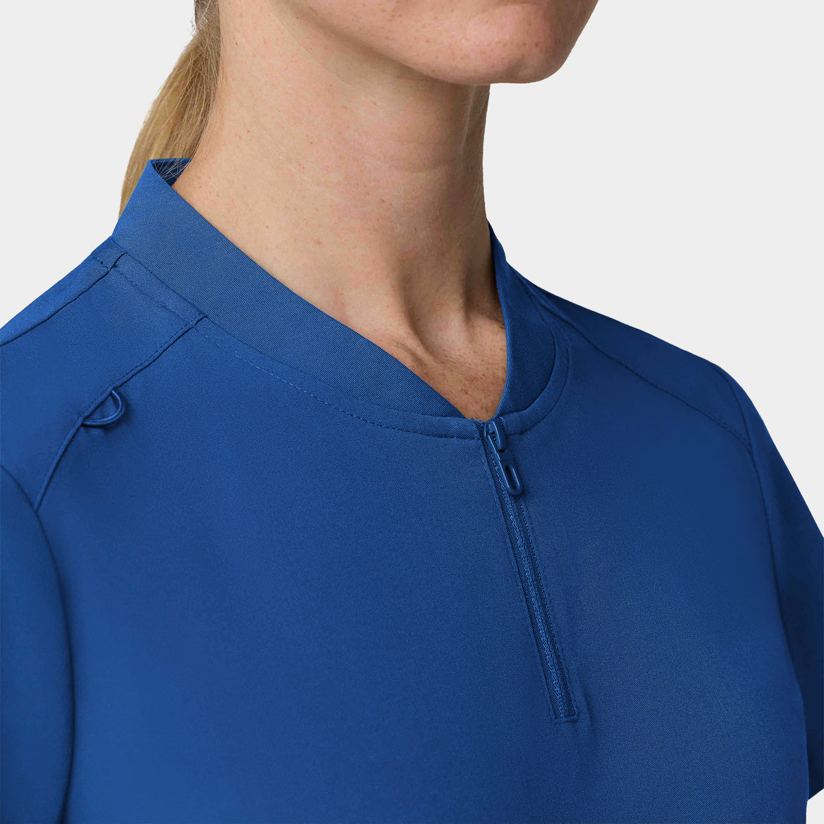 Women's 2-Pocket 1/4-Zip Scrub Top