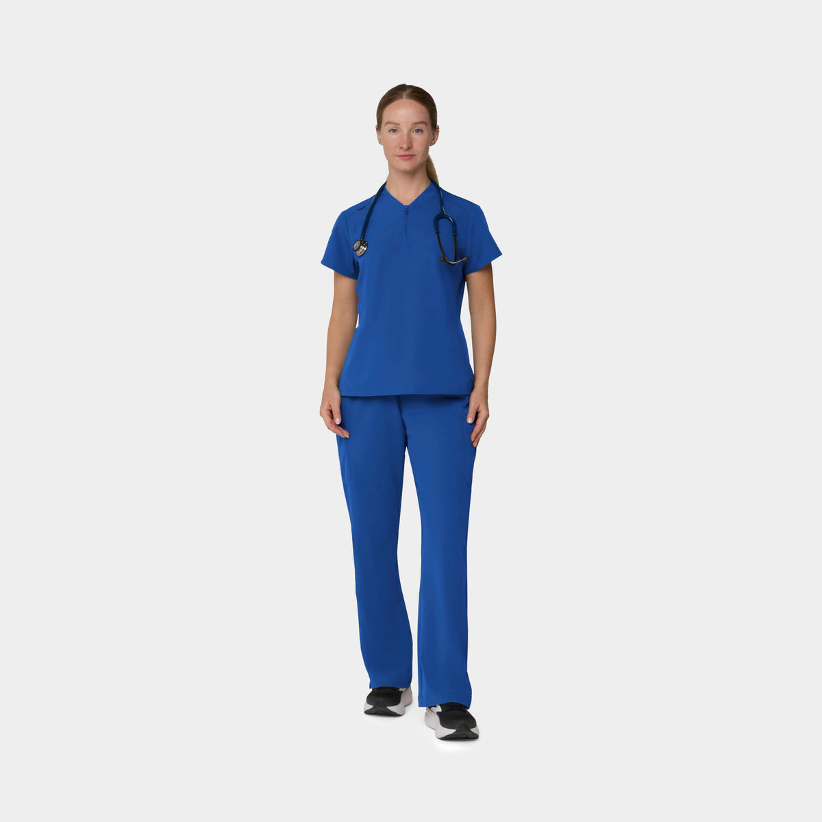 Women's 2-Pocket 1/4-Zip Scrub Top