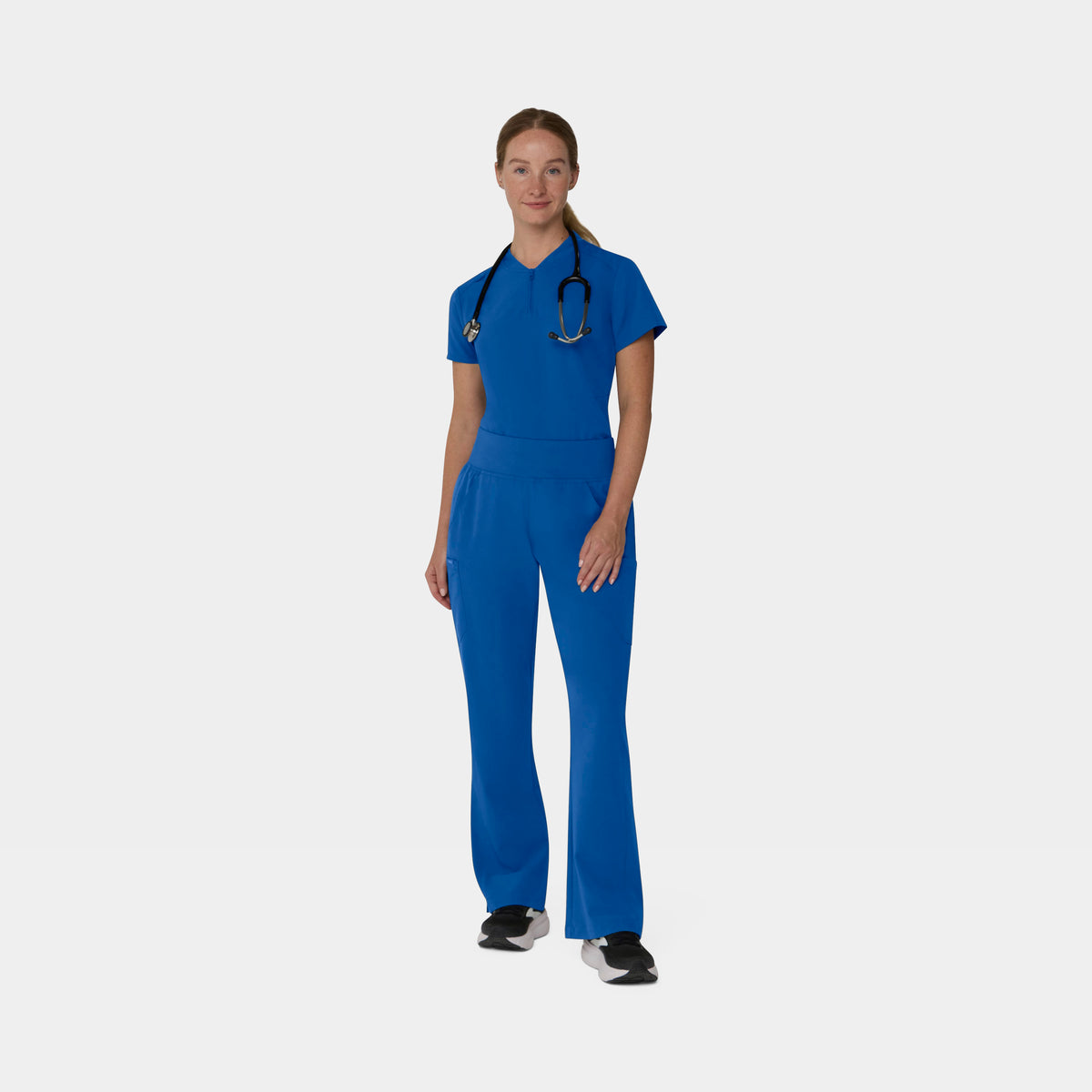 Women's 2-Pocket 1/4-Zip Scrub Top