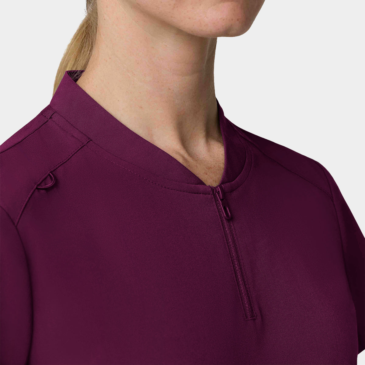 Women's 2-Pocket 1/4-Zip Scrub Top